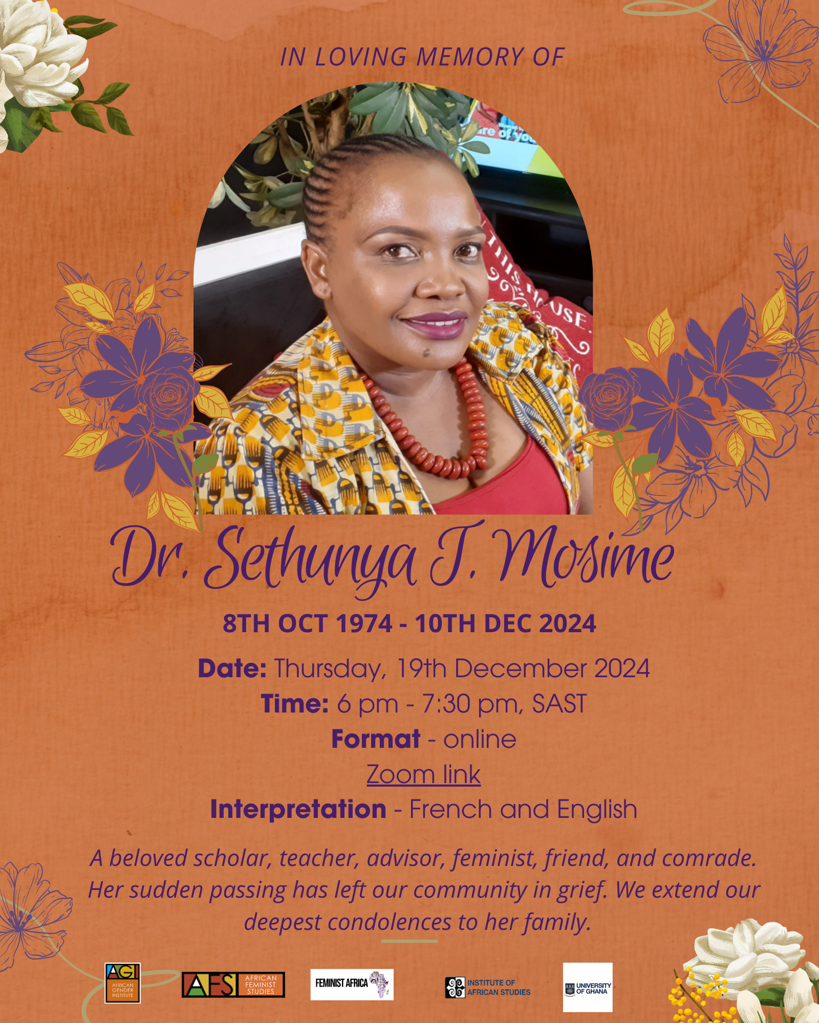 Memorial Programme